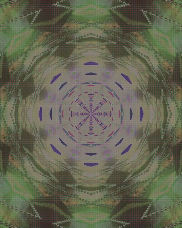 Neon Tunnel Kaleidoscope Mandala Vj Loop 4:5 Instagram 60fps Screensaver