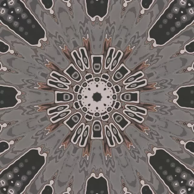 Kaleidoscope Neon Tunnel VJ Loop 1:1 Square 60fps Screensaver