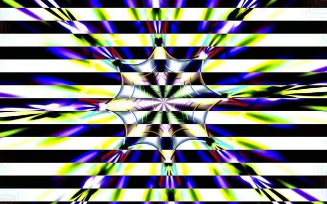 Kaleidoscoop Neon Tunnel VJ Loop 16:10 Macbook 60fps Screensaver