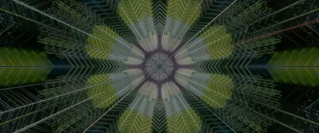 Kaleidoscope Neon Tunnel VJLoops 2.39:1 Cinemascope 60fps Screensaver