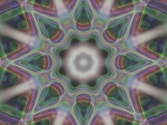 Kaleidoscope Neon Tunnel VJ Loop 4:3 Classic 60fps Screensaver Motion Background