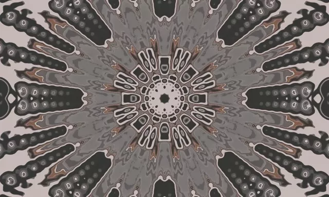 Kaleidoscope Neon Tunnel VJ Loop 5:3 Wide 60fps Screensaver