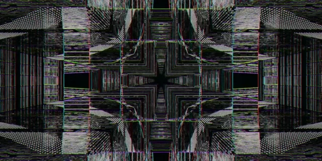 Kaleidoscopic Neon Tunnel VJ Loop 2:1 Univisium 60fps Screensaver Motion