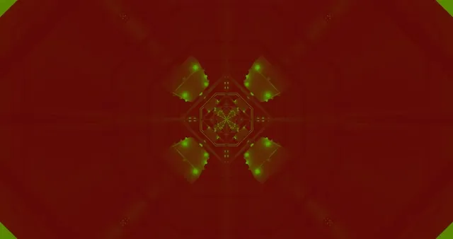 Lime Green Neon Tunnel VJ Loop | 4K 60fps | Mesmerizing Geometric