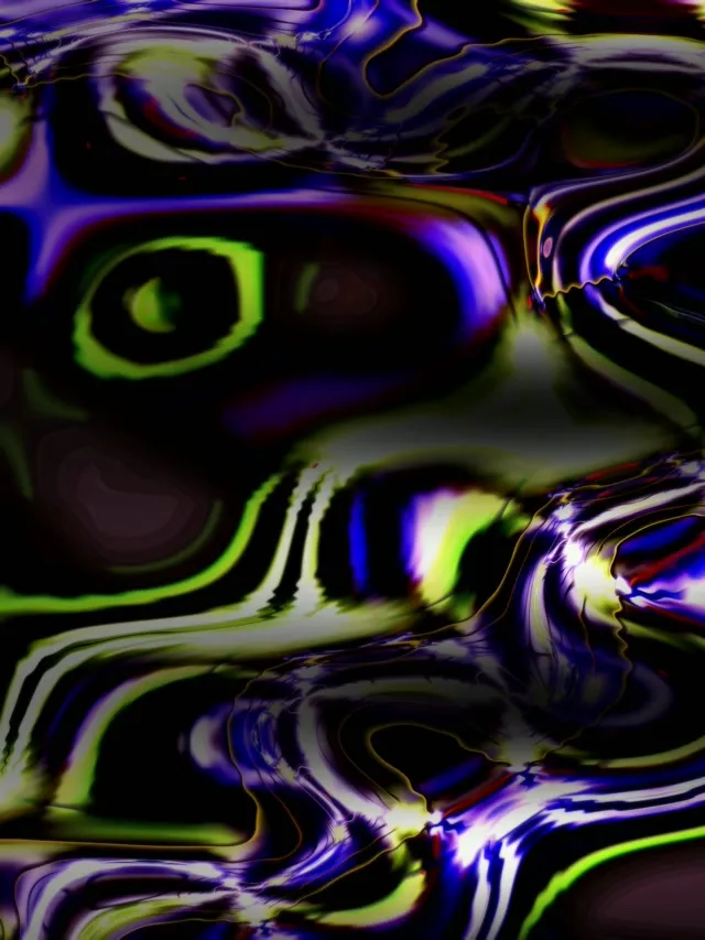 Liquid Light Neon Bubble VJ | 3:4 Vertical 60fps Screensaver