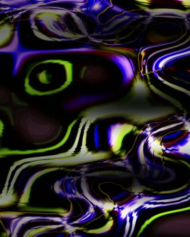 Liquid Light Neon Bubble VJ | 4:5 Tall 60fps Screensaver