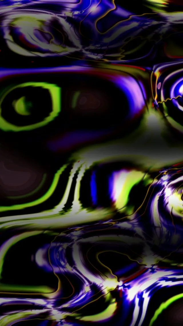 Liquid Light Neon Bubble VJ | 9:16 Portrait 60fps Screensaver