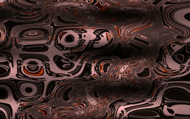 Liquid Metallic Neon Tunnel VJ Loop 60fps 16:10 Screensaver