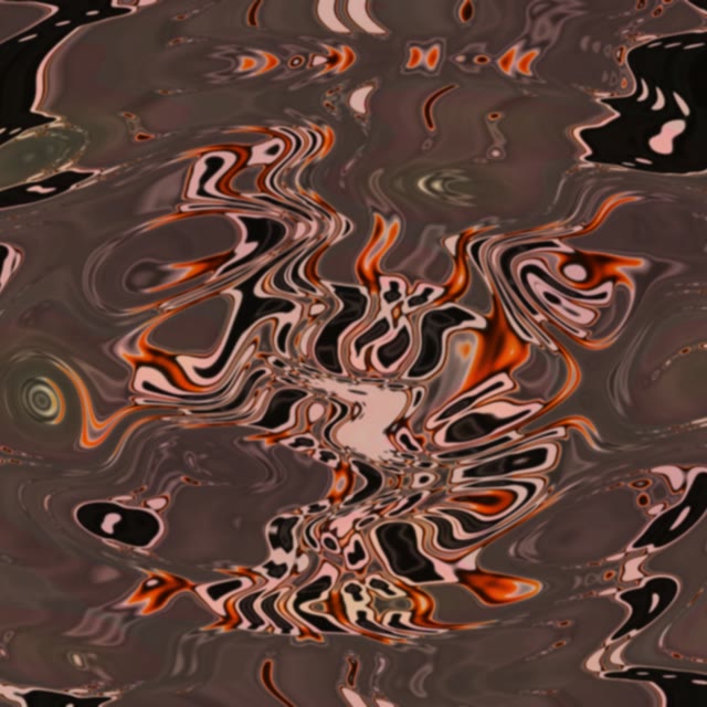 Liquid Orange Black Neon Tunnel 1:1 Square 60fps VJ Loop Screensaver