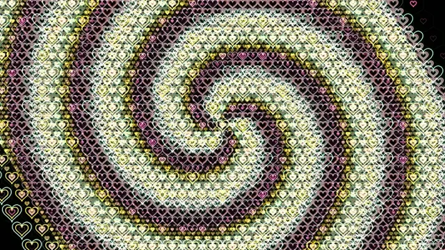 Luxurious 4K hearts pattern motion background for broadcast and presentations