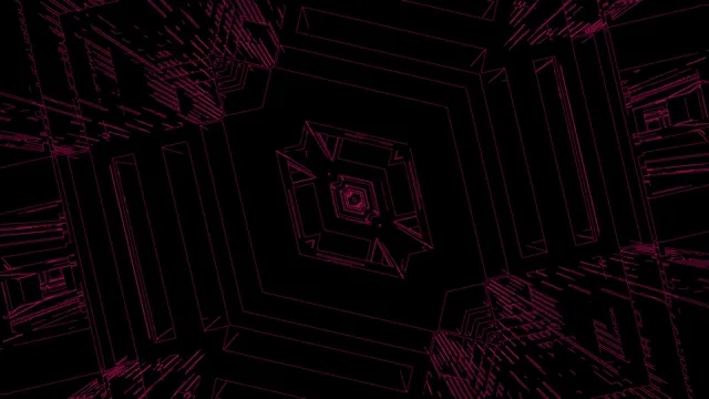 洋红色赛博隧道屏保 4K UHD 60fps 动态壁纸