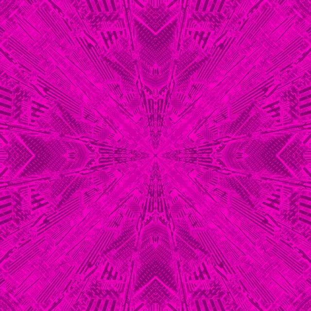 Neon Tunnel Magenta Kaleidoszkóp Kitörés VJ Loop 1:1 Négyzet 60fps Képernyővédő