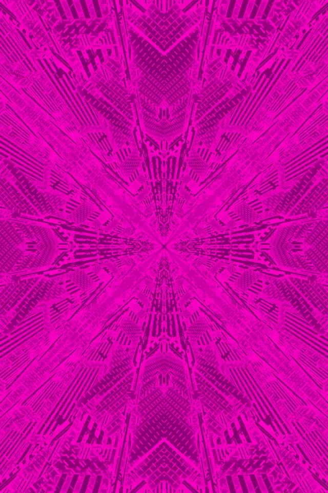 Magenta Fractal Kaleidoscope Neon Tunnel Vj Loop 2:3 Photo Portrait 60fps Screensaver