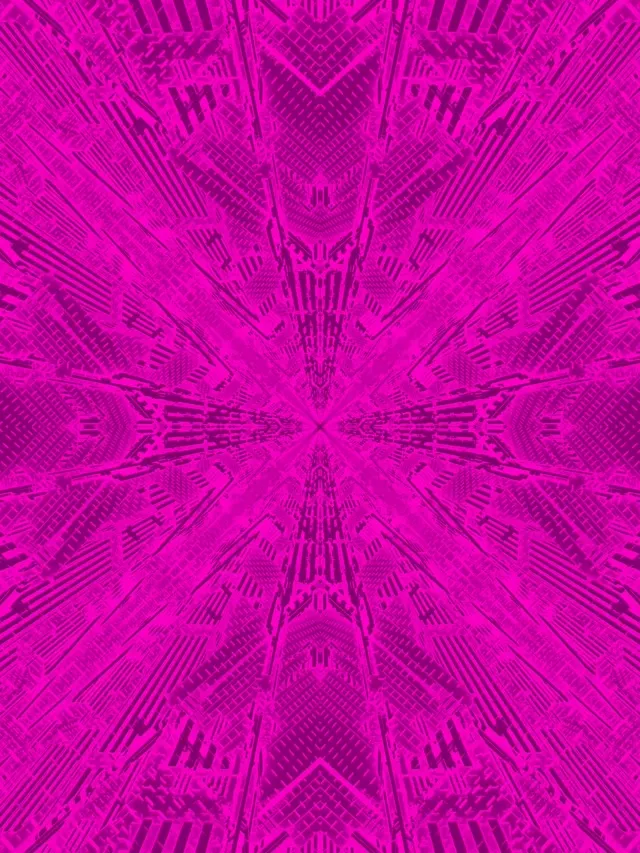 Neon Tunnel Magenta Kaleidoscope Burst VJ Loop 3:4 iPad Portrait 60fps Screensaver