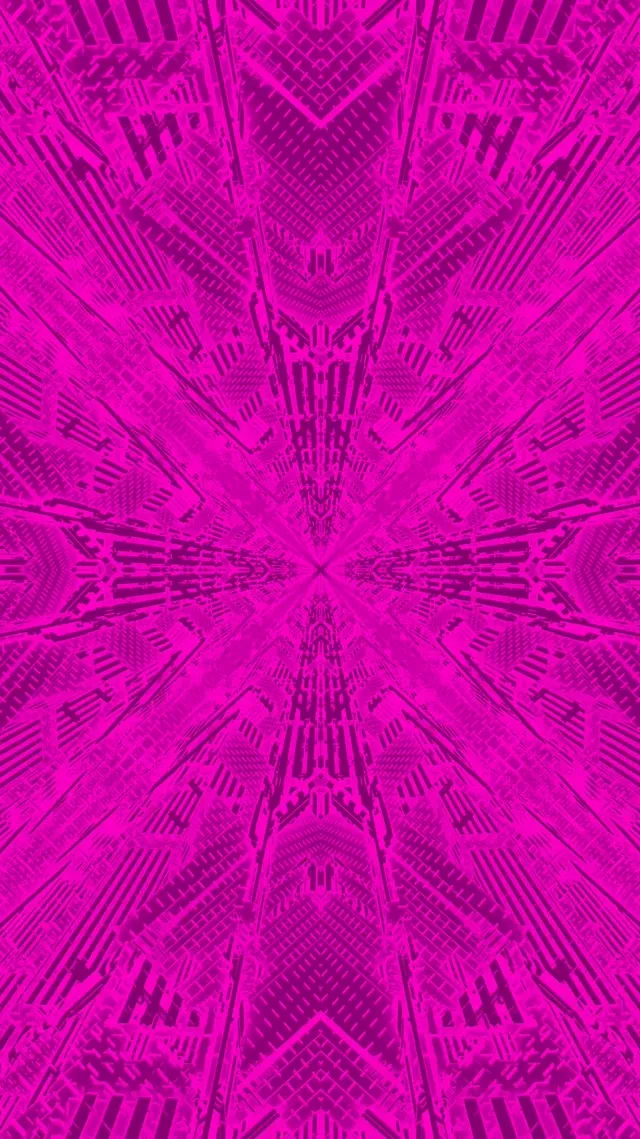Magenta Fractal Kaleidoscope Neon Tunnel Vj Loop 9:16 Reels 60fps Screensaver
