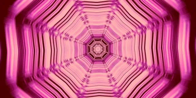 Tunel Neon Roz Octogon Vortex VJLoops 2:1 Univisium 60fps Screensaver