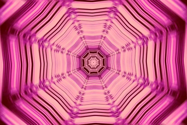 نفق النيون وردي مثمن دوامة Vj Loop 3:2 Surface 60fps شاشة توقف