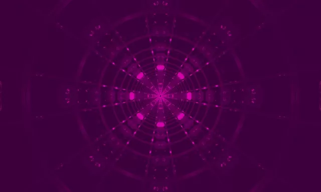 Neon Tonnel Pers Spinnekop Web Werweling Vj Loop 5:3 Wyd 60fps Skermbeskermer