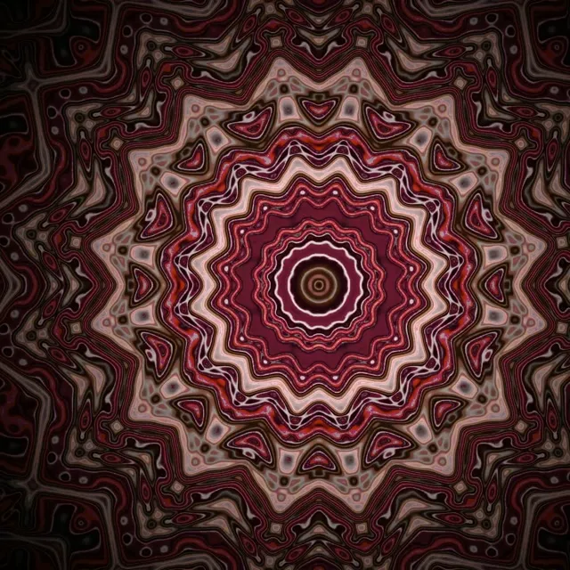 Neon Tunnel Fractal Star Vortex VJ Loop 1:1 Square 60fps Screensaver