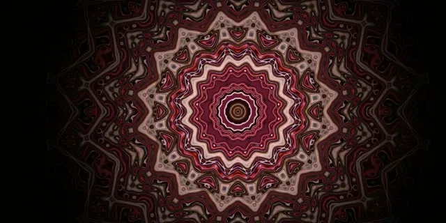 Neon Tunnel Fractal Ster Mandala VJ Loop 2:1 Univisium 60fps Screensaver