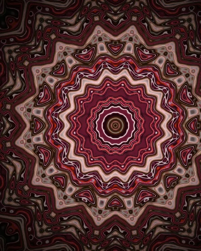 Neon Tunnel Mandala Star Vortex VJ Loop 4:5 Instagram 60fps Screensaver