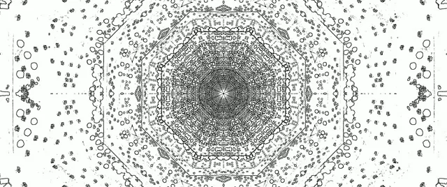 Neon Tunnel Oktagon Hvirvel Pauseskærm 2.39:1 Cinemascope 60fps VJ Loop