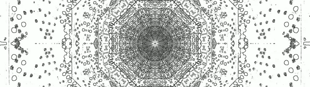 Neon Tünel Sekizgen Girdap VJ Loop 60fps 32:9 Süper Ultra Geniş Ekran Koruyucu