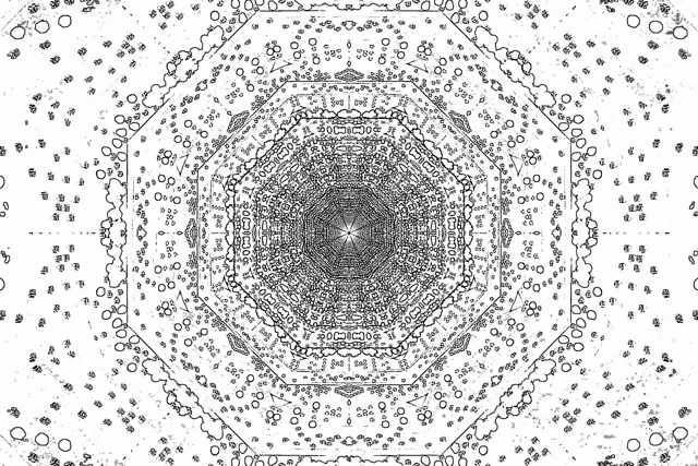 Neon Tunnel Octagon Vortex Vj Loop 3:2 Surface 60fps Screensaver