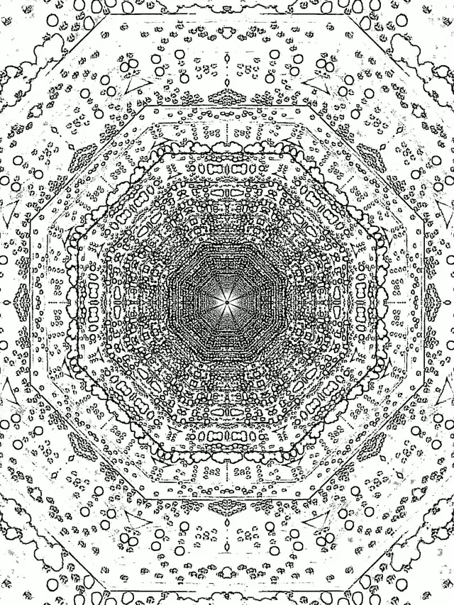 نفق النيون دوامة ماندالا 3:4 iPad عمودي 60fps حافظة شاشة VJLoops