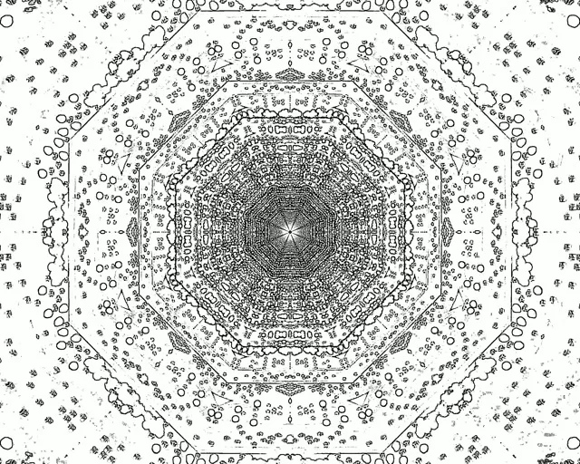 Tunnel ya Neon Fractal Mandala Vortex 5:4 Industrial 60fps Screensaver VJLoops