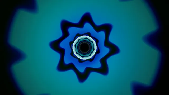 Mesmerizing 4K neon spiral vortex loop with glowing geometric shapes