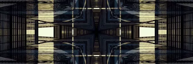 Peegeldatud Võrk Neon Tunnel 3:1 Triple Wide 60fps Ekraanisäästja VJLoops