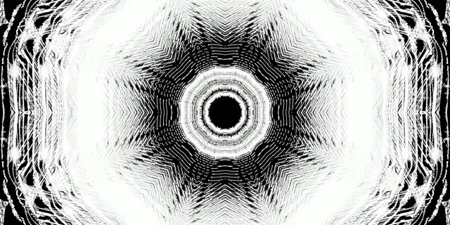 Neon Alagút Csillag Kaleidoszkóp VJ Loop 2:1 Univisium 60fps Képernyővédő