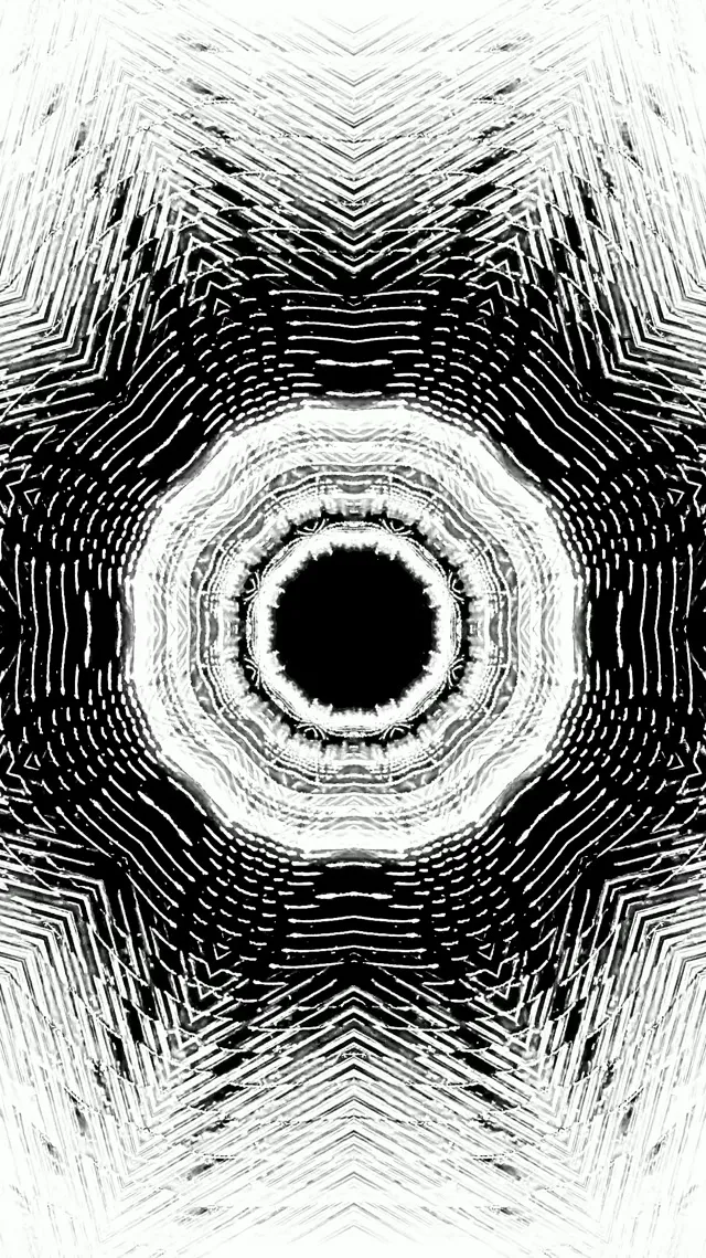 Neon Tunel Monokromo Zurrunbilo Eraztuna 9:16 Reels 60fps Pantaila-babeslea VJLoops