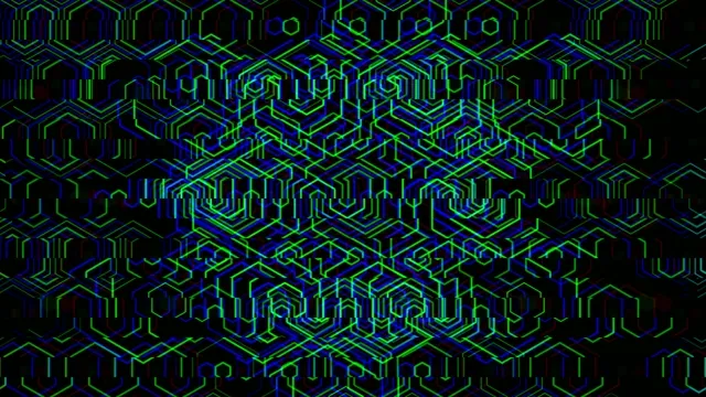 Neon circuit board 4K UHD seamless looping VJ background