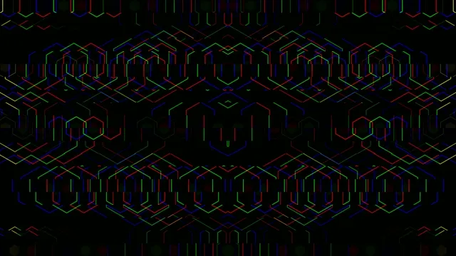 Neon Circuit Network Animation 4K