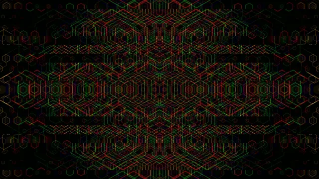 Neon Cityscape 3D Grid Animation Loop