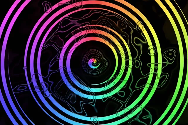 Neon Colorful Portal | Tunnel Gradient 60fps VJ Screensaver