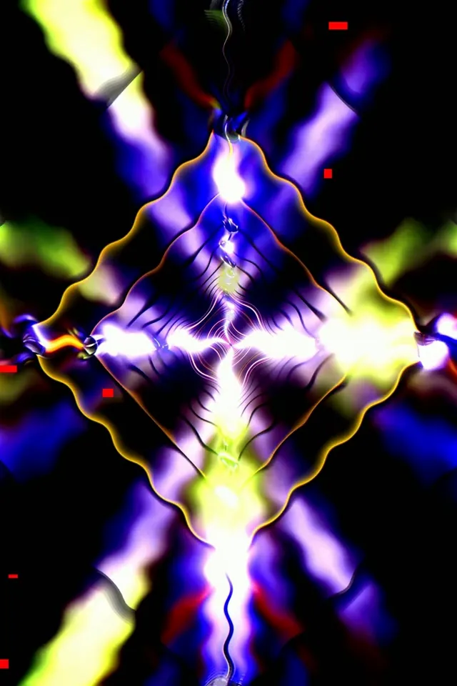 Neon Diamond Tunnel Colorful | Vertical VJ 60fps Screensaver