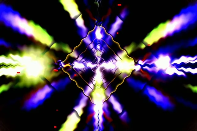 Neon Diamond Tunnel | Standard VJ Loop 60fps Screensaver