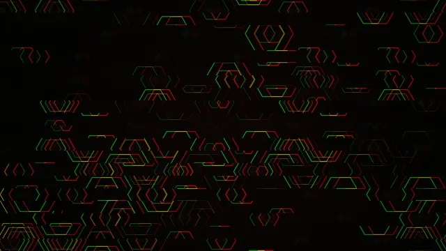 Neon Geometric Hexagon Pattern 4K Animation