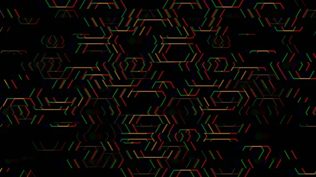 Neon geometric hexagon pattern 4K UHD motion background loop