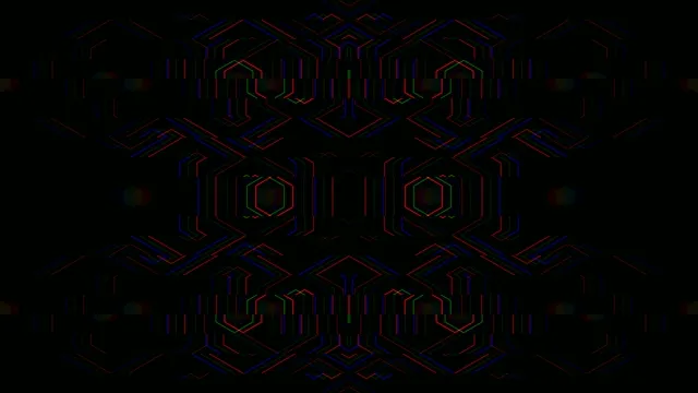 Neon Geometric Hexagon Pattern Motion Background