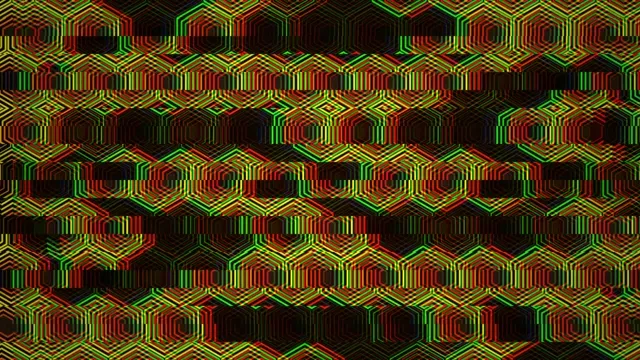 Neon geometric hexagon VJ loop 4K Ultra HD motion background