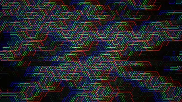 Neon geometric lines 4K UHD widescreen motion background loop
