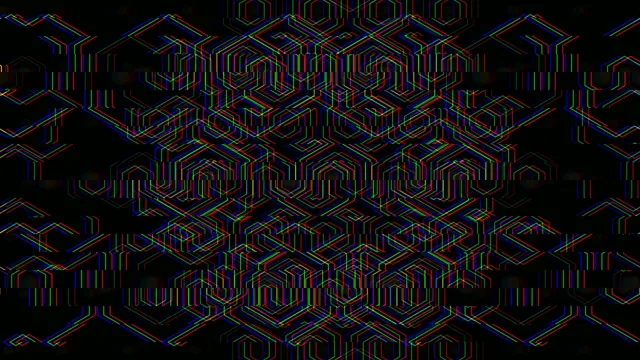 Neon Geometric Pattern Animation 4K