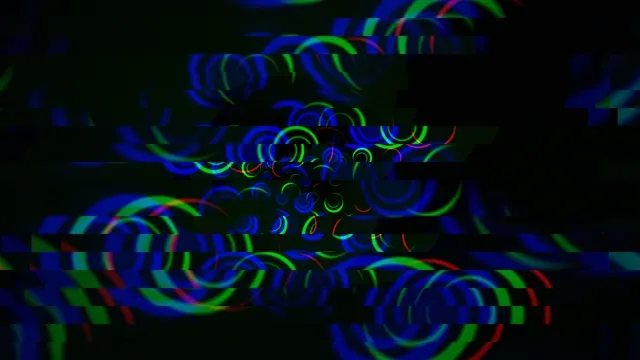 Neon Glitch Art Loop - 4K Digital Motion Background