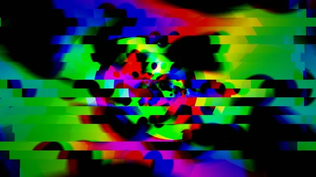 Neon Glitch Digital Distortion 4K Ultra HD