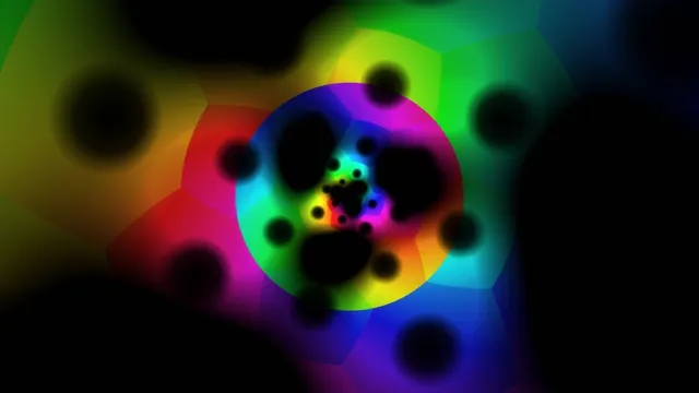 Neon Glow Particles Rainbow Gradient 4K Motion