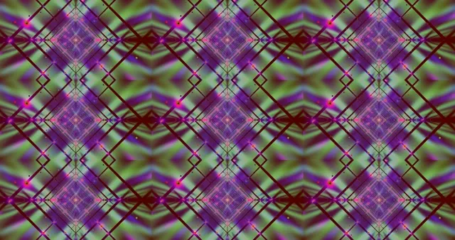 Neon Grid VJ Loop | Colorful Diamond Pattern 4K 60fps